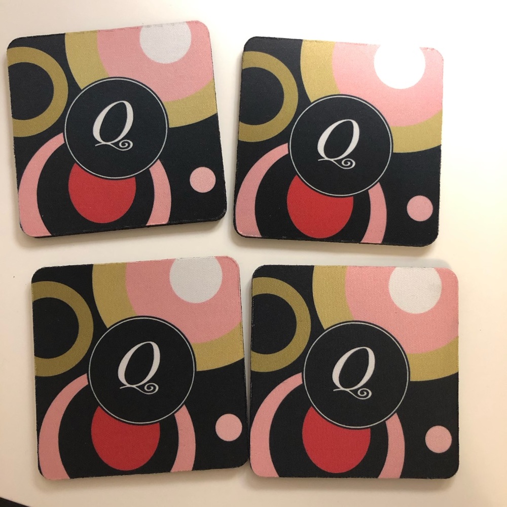 4pc Monogram Coasters👑